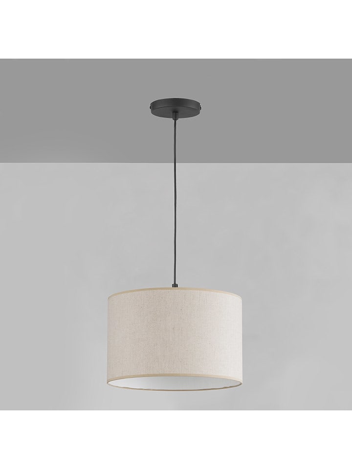 FISCHER & HONSEL Lampa wisząca "Teramo" w kolorze czarno-białym - wys. 150 x Ø 38 cm rozmiar: onesize