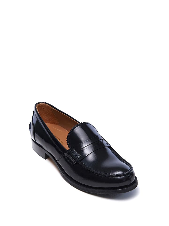 British Passport Skórzane mokasyny w kolorze czarnym rozmiar: 38