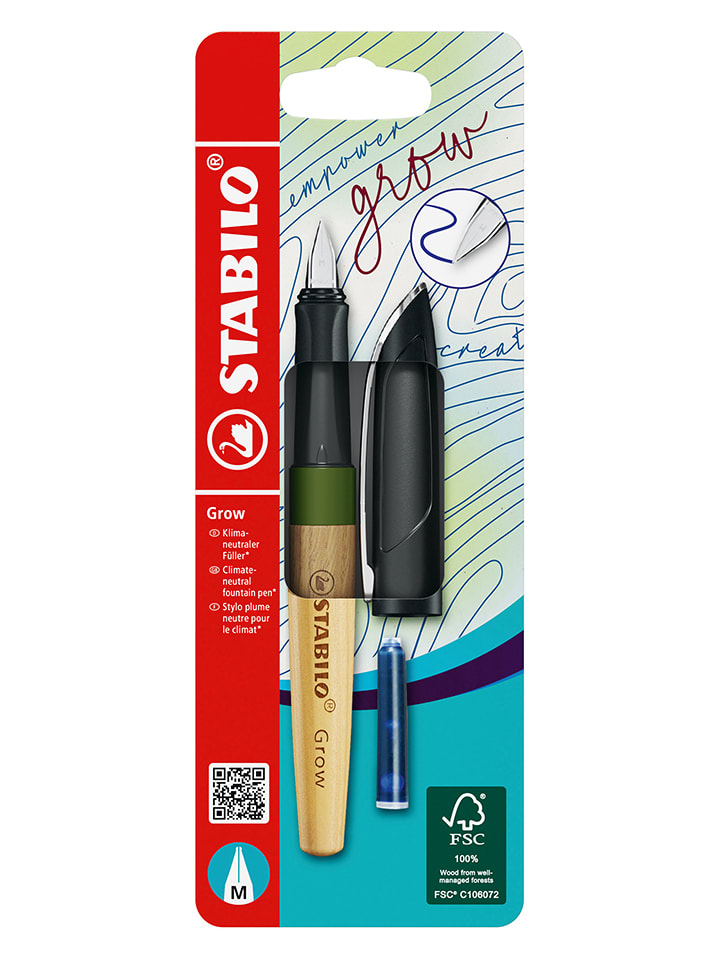 STABILO Pióro wieczne "Grow" w kolorze jasnobrązowo-zielonym rozmiar: onesize