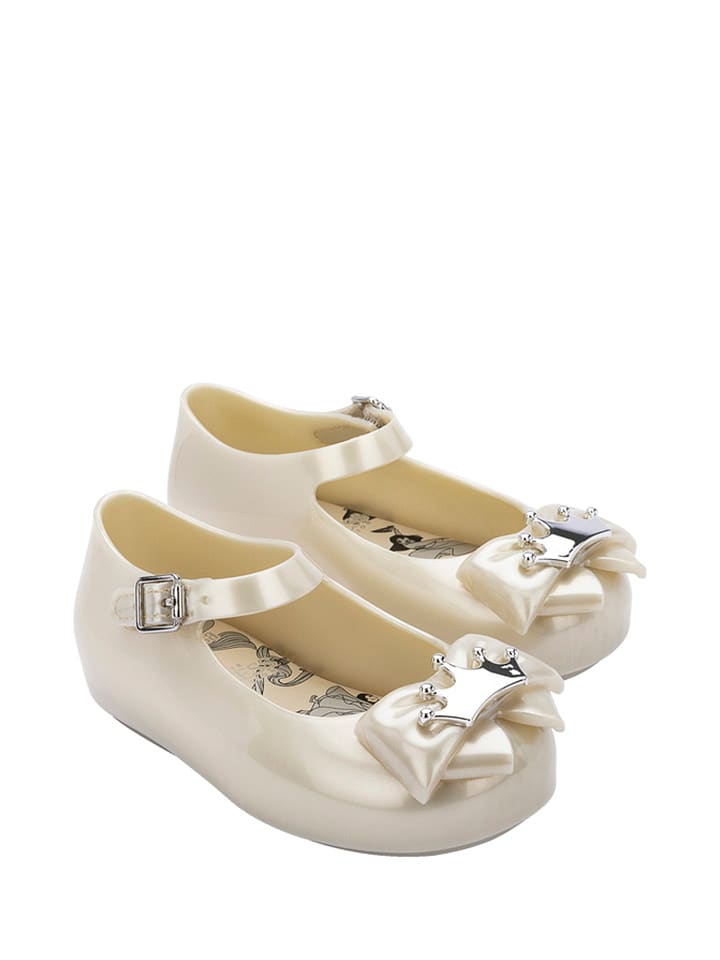 Melissa Baleriny w kolorze kremowym z paskiem rozmiar: 22/23