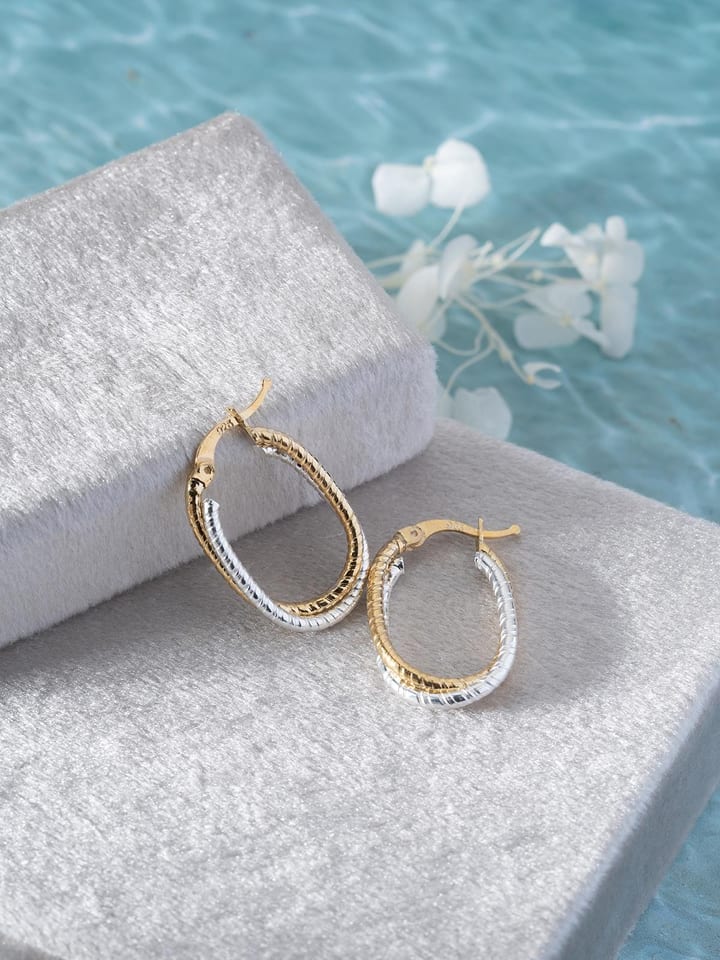 Lodie Silver Pozłacane kolczyki-kreole rozmiar: onesize