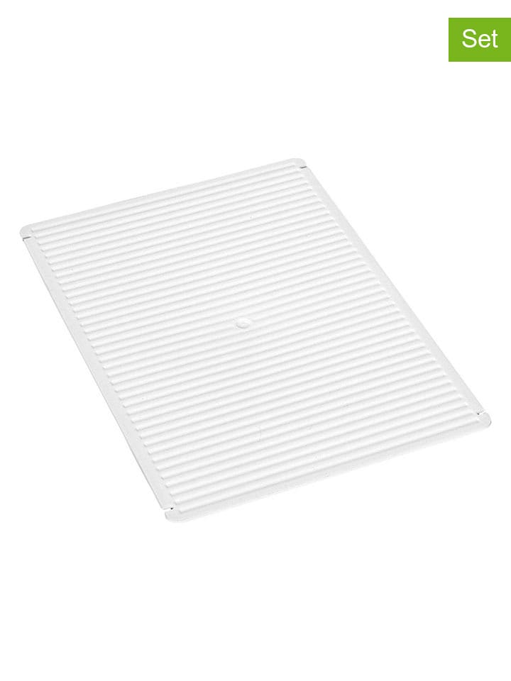 heine home Półki (2 szt.) w kolorze białym do szafki na buty - 36 x 26 cm rozmiar: onesize