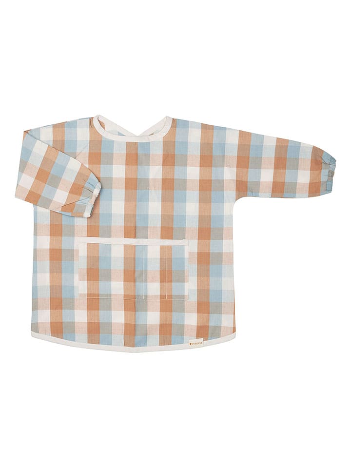 FABELAB Fartuszek "Wild at Heart" w kolorze jasnobrązowo-błękitnym do majsterkowania rozmiar: 104-116