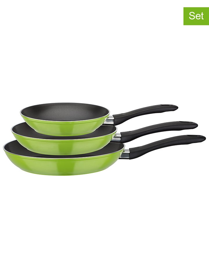 GSW Patelnie (3 szt.) "Nova" w kolorze zielonym rozmiar: onesize