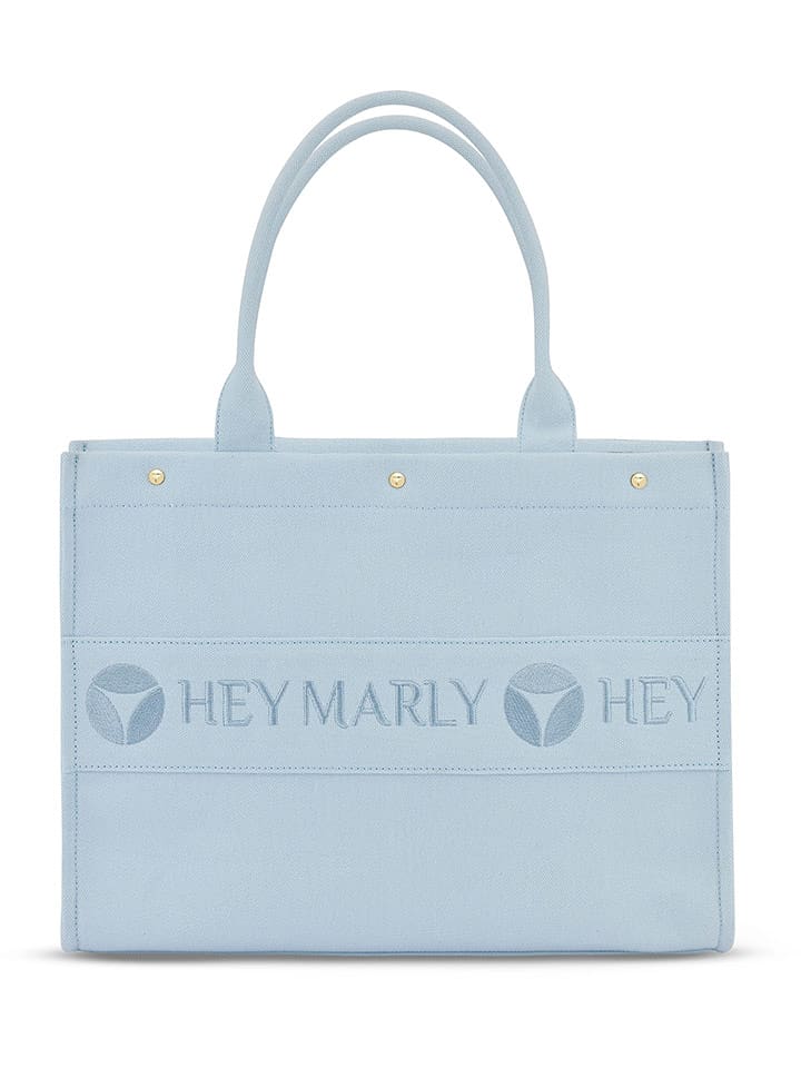 Hey Marly Torebka "Signature" w kolorze błękitnym - 41 x 33 x 16 cm rozmiar: onesize