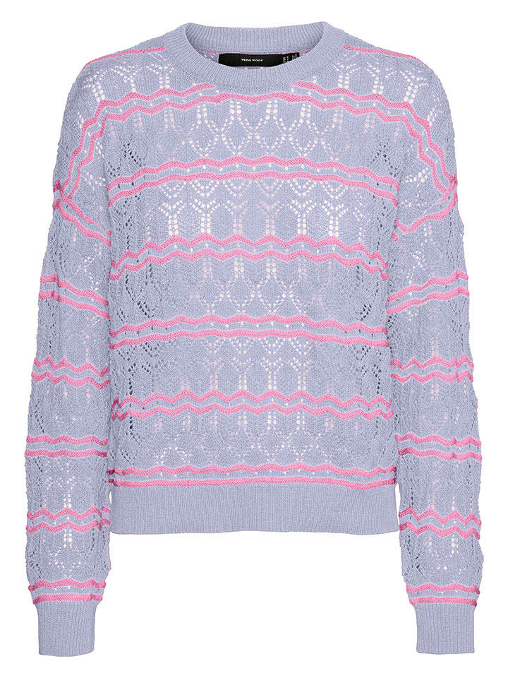 Vero Moda Sweter w kolorze błękitno-różowym rozmiar: XS