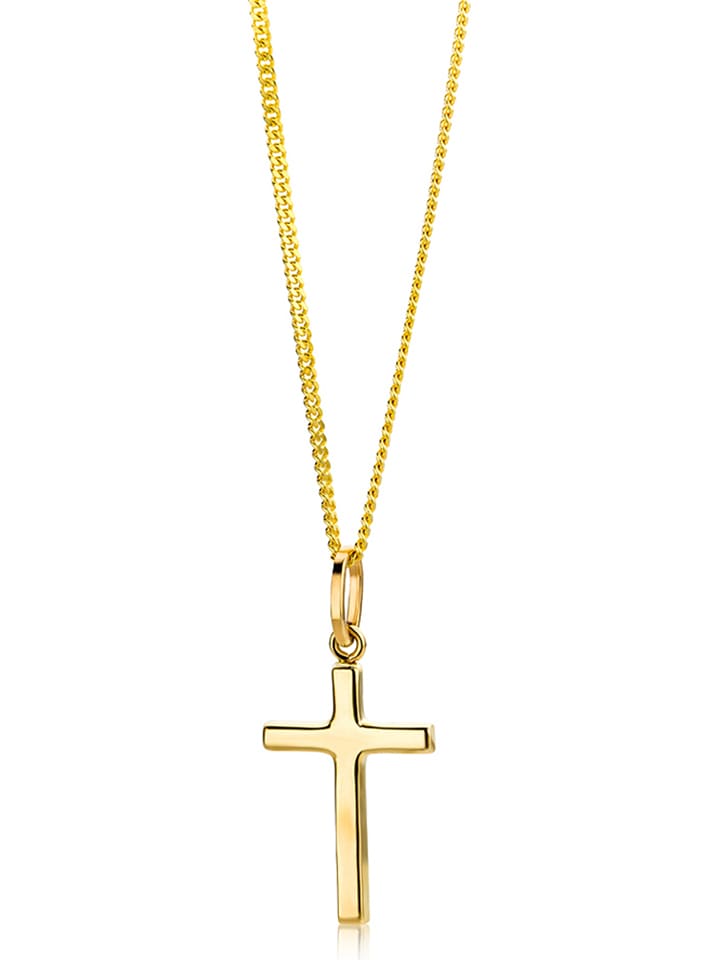 Revoni Złoty naszyjnik z zawieszką - dł. 45 cm rozmiar: onesize