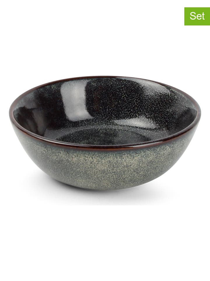 Salt and Pepper Miski (4 szt.) "Stitch" w kolorze zielono-niebieskim - wys. 3 x Ø 9 cm rozmiar: onesize