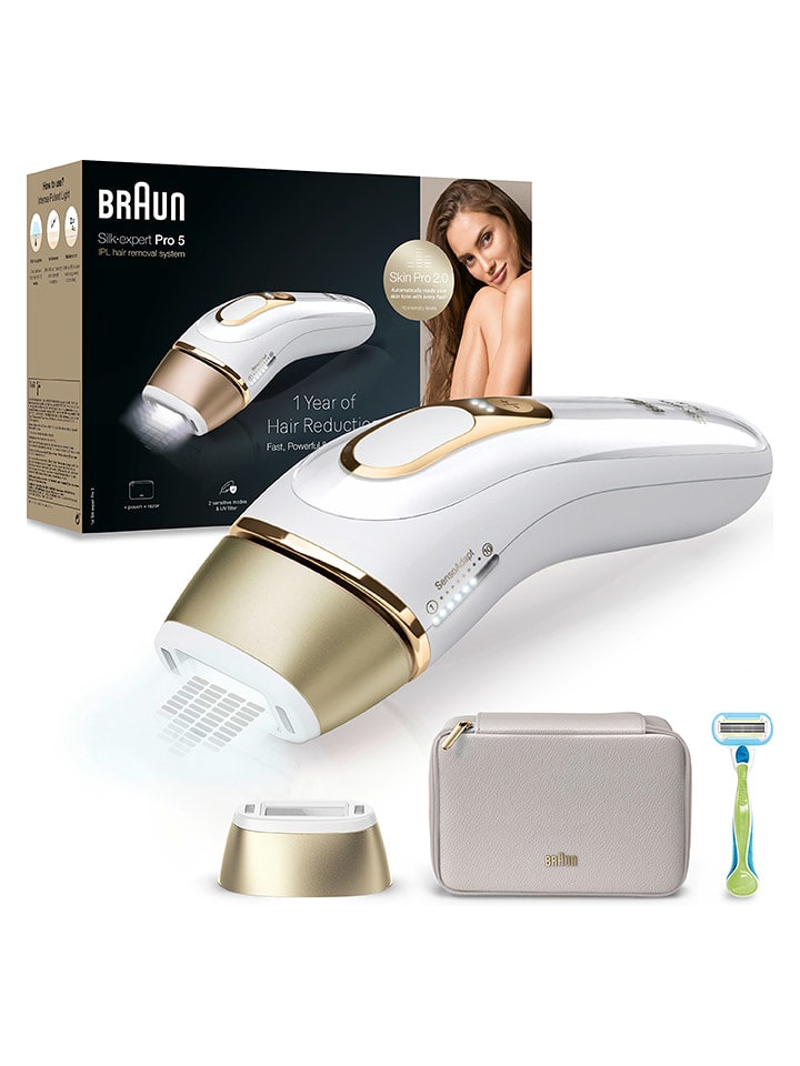 Braun Depilator IPL "Silk-expert Pro IPL PL5052" w kolorze złoto-białym rozmiar: onesize