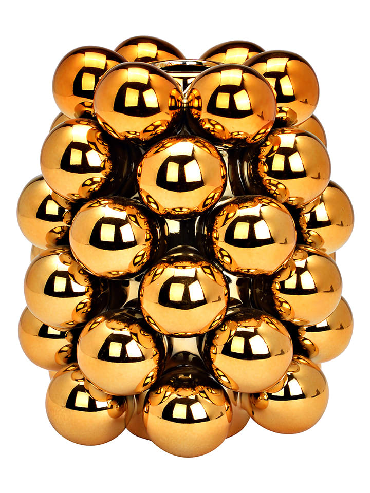 G. Wurm Wazon "Bubble" w kolorze złotym - wys. 17 x Ø 14 cm rozmiar: onesize