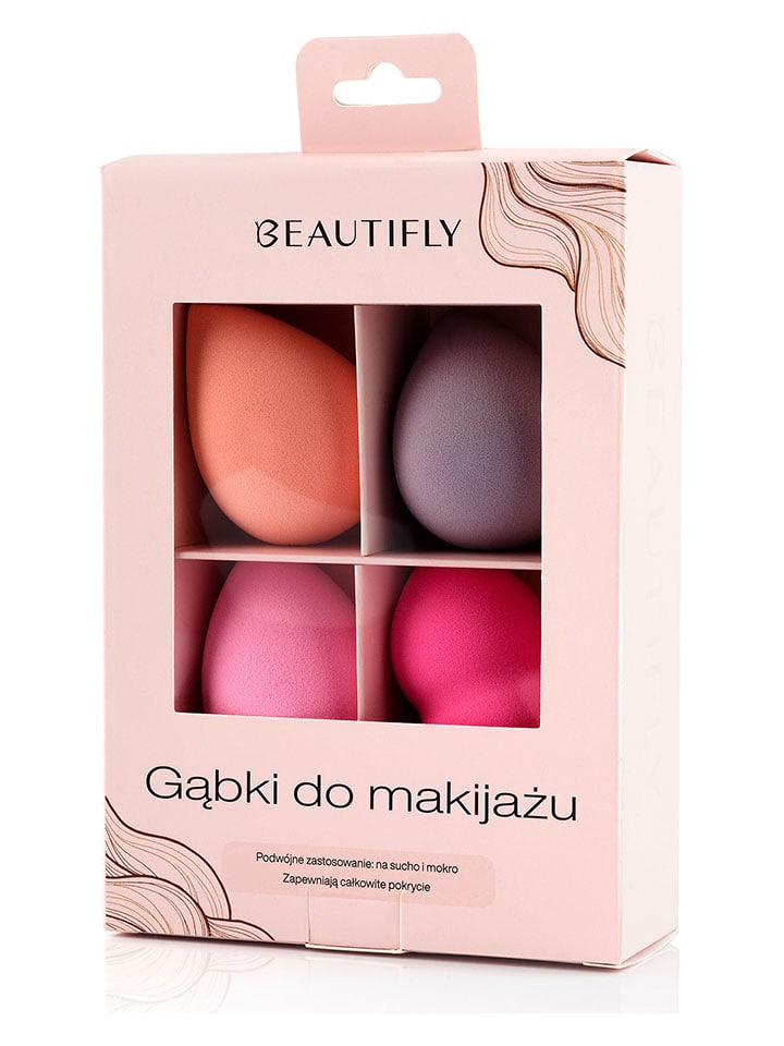 Beautifly Gąbeczki (4 szt.) w różnych kolorach do makijażu rozmiar: onesize