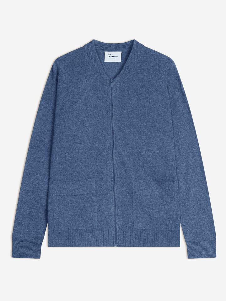 Just Cashmere Kaszmirowy kardigan "Ervie" w kolorze niebieskim rozmiar: M