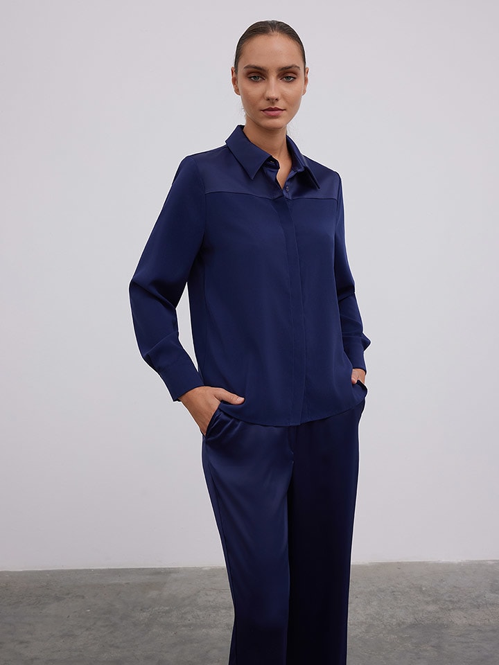 BGN Koszula w kolorze granatowym rozmiar: 36