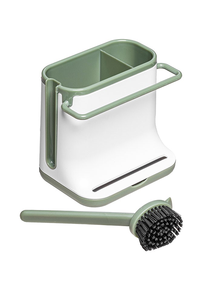 Chefware Organizer kuchenny w kolorze biało-zielonym - 8 x 14,6 x 13,7 cm rozmiar: onesize