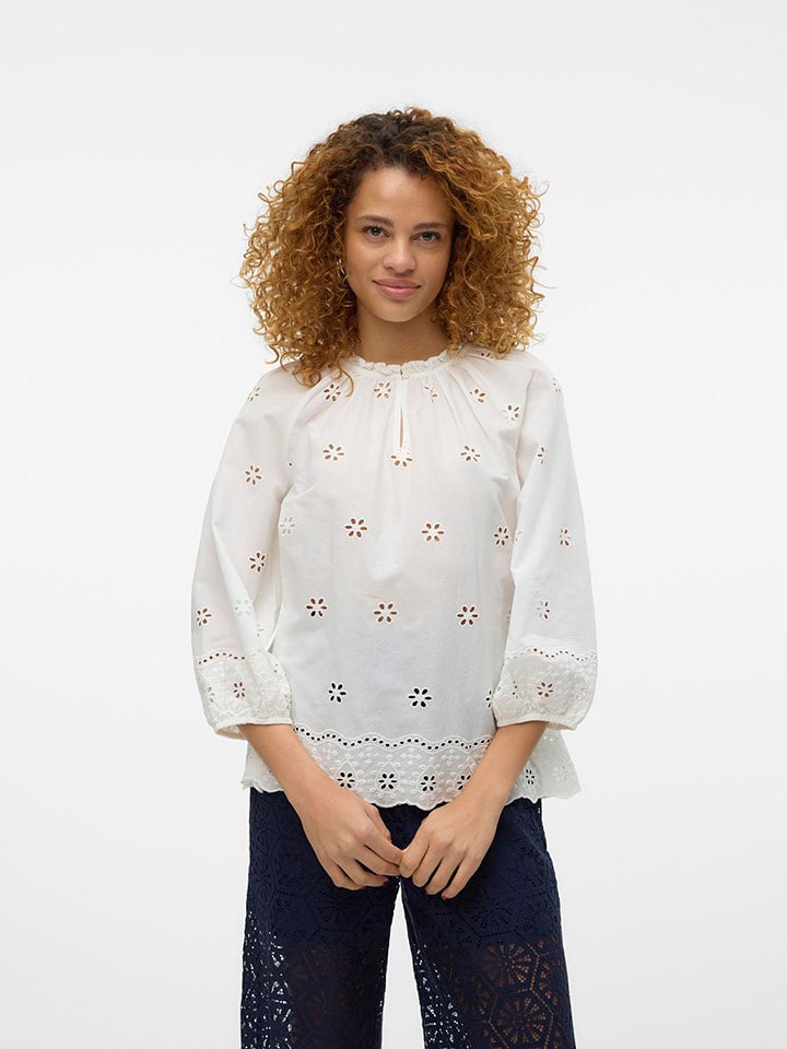 Vero Moda Bluzka w kolorze białym rozmiar: S