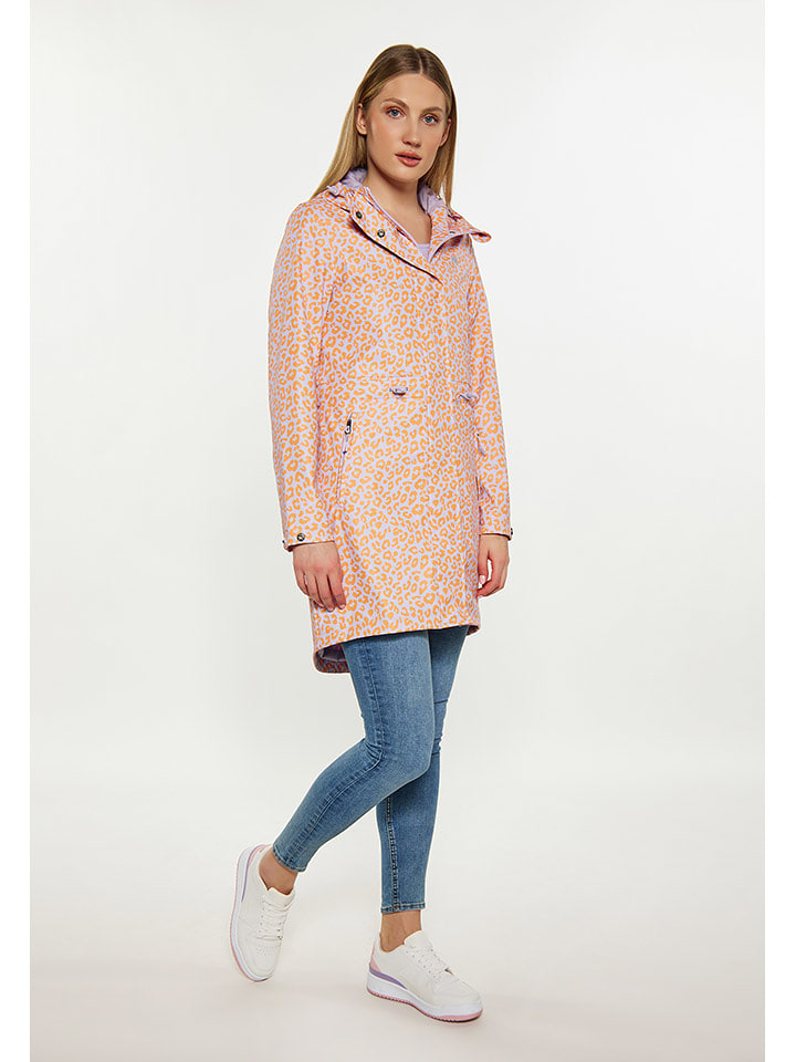 Schmuddelwedda Parka przeciwdeszczowa w kolorze pomarańczowo-fioletowym rozmiar: XXL