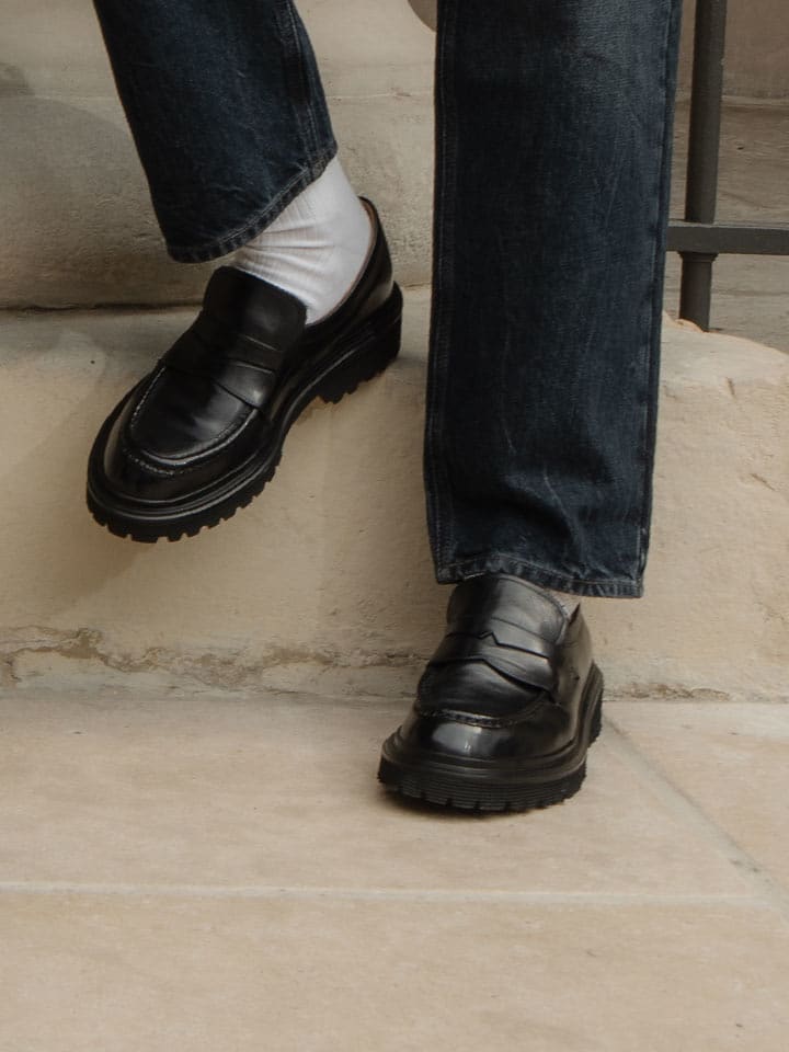 MELVIN & HAMILTON Skórzane mokasyny "Matteo 1" w kolorze czarnym rozmiar: 43