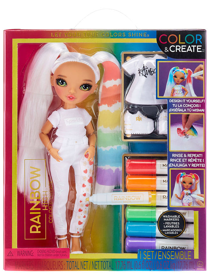 Rainbow High Lalka "Rainbow High Watercolor & Create-Green" - 4+ (produkt niespodzianka) rozmiar: onesize