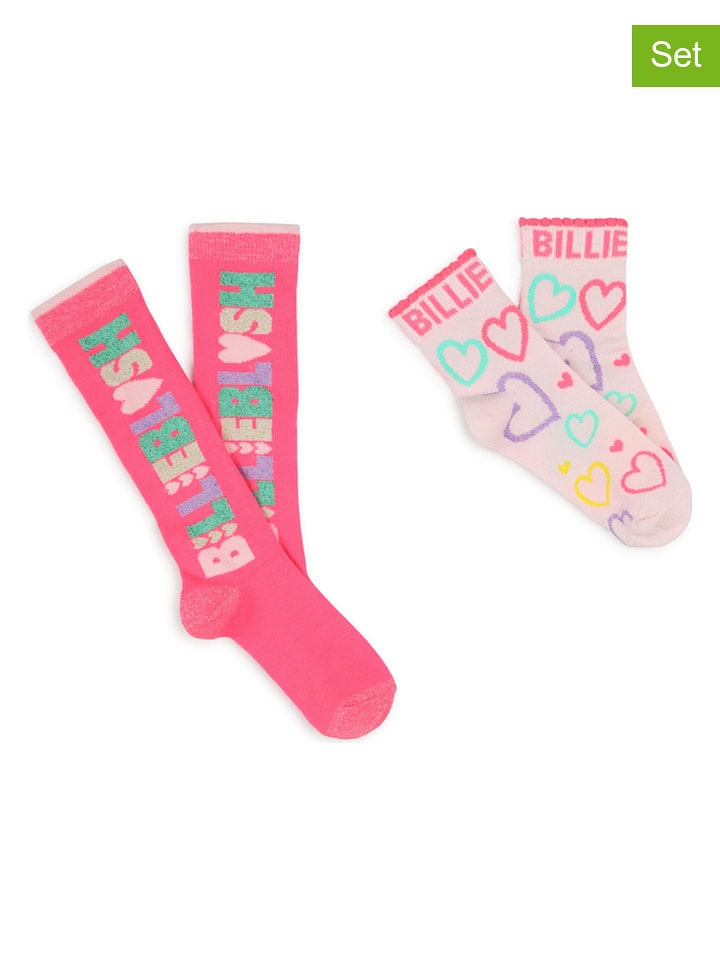 Billieblush Skarpety (2 pary) w kolorze różowo-jasnoróżowym rozmiar: 35