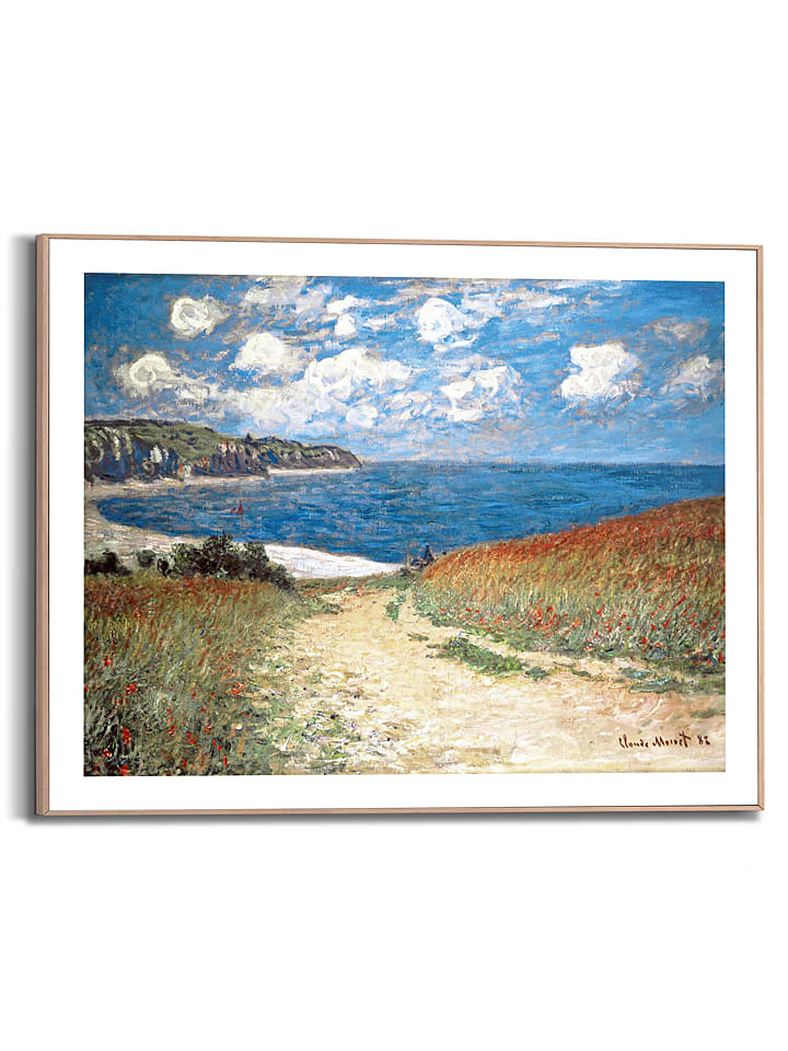 Orangewallz Druk artystyczny "Monet" w ramce rozmiar: 40x50 cm