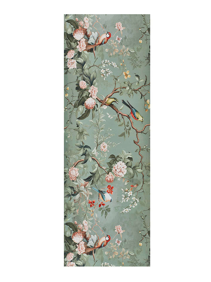 Atticgo Chodnik "Monet" w kolorze zielonym rozmiar: 52x100 cm