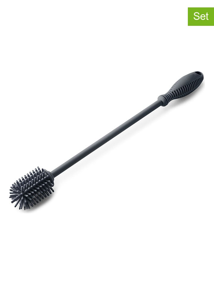 Ibili Szczotki (2 szt.) w kolorze szarym do butelek - dł. 31 cm rozmiar: onesize