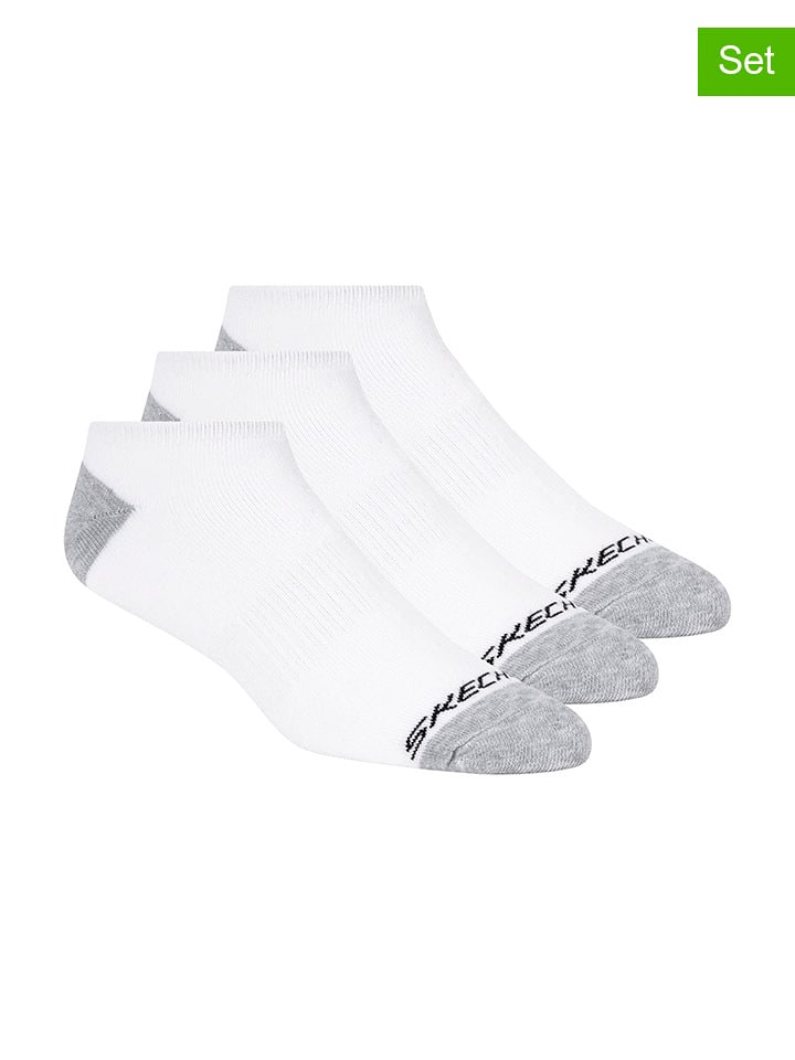 Skechers Skarpety (3 pary) w kolorze białym rozmiar: 43-46
