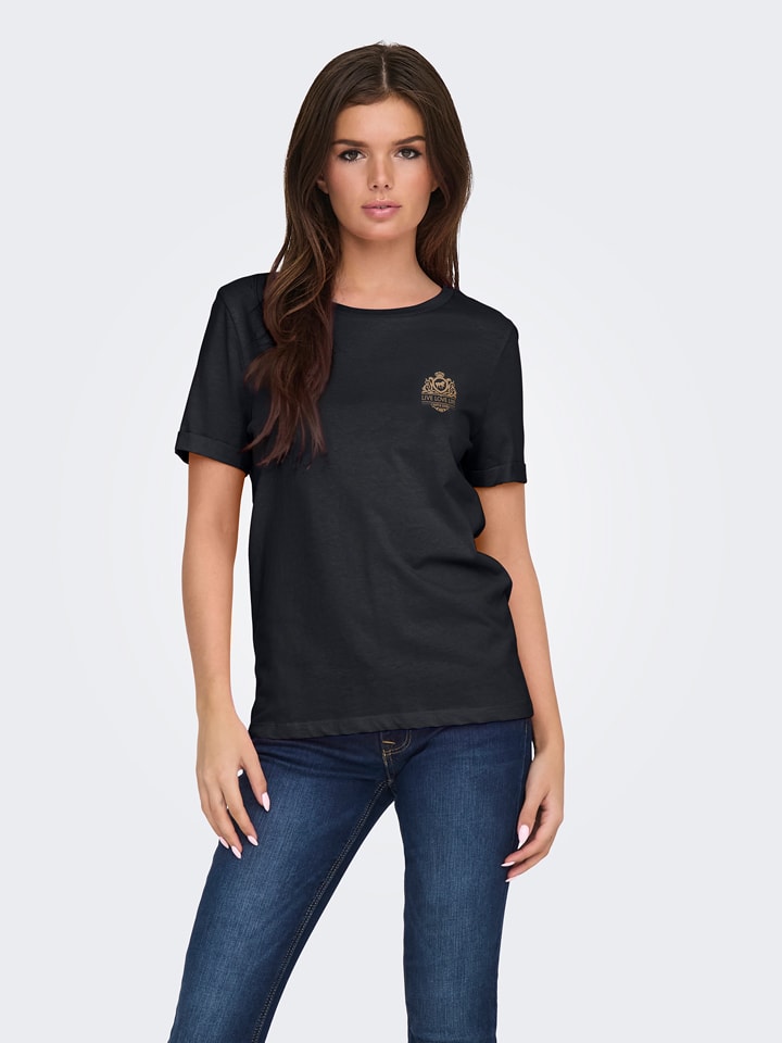 JDY Koszulka w kolorze czarnym rozmiar: L