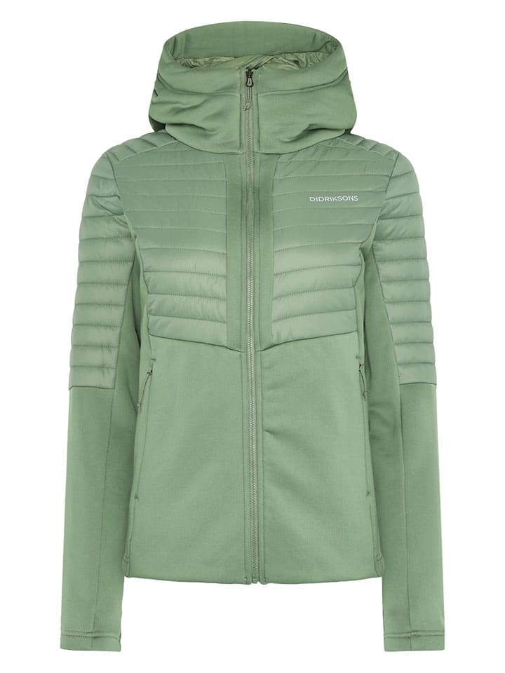 Didriksons Kurtka polarowa "Annema" w kolorze zielonym rozmiar: 36
