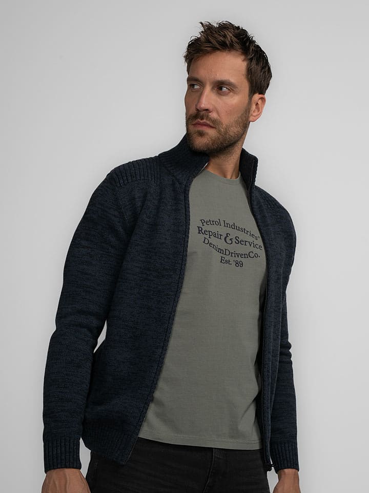 Petrol Industries Kardigan w kolorze granatowym rozmiar: XL
