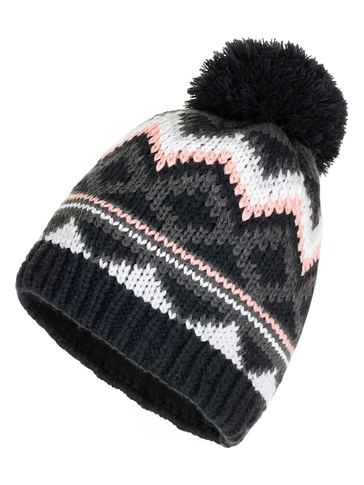 Kamik Czapka "Karo" w kolorze szaro-czarnym rozmiar: 140-176