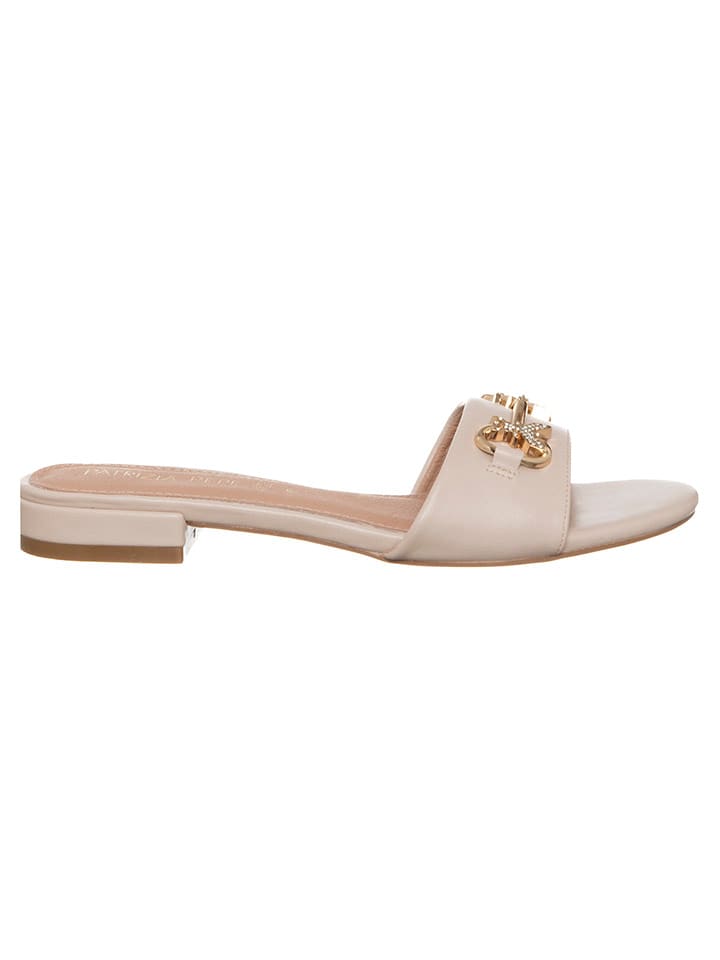 Patrizia Pepe Klapki w kolorze beżowym rozmiar: 37