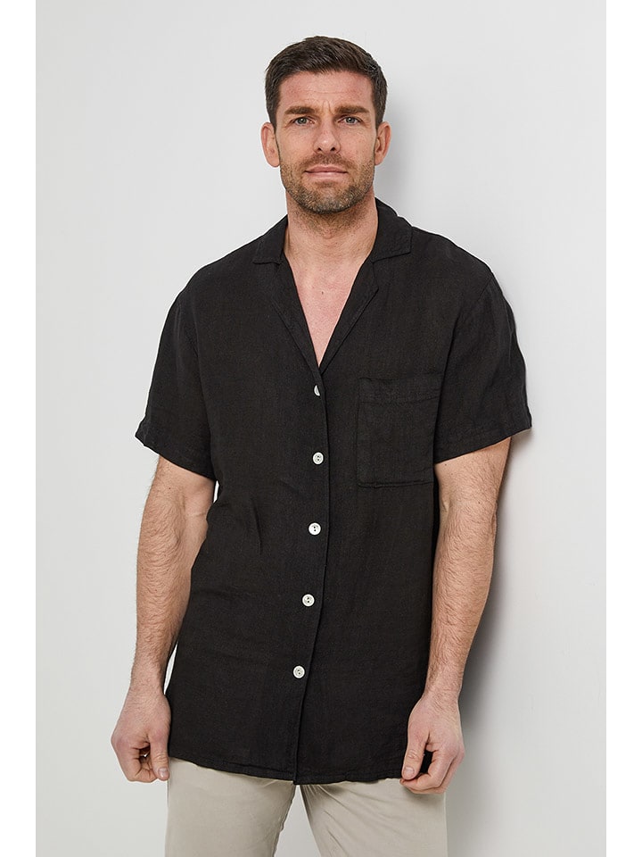 Rodier Lin Lniana koszula w kolorze czarnym rozmiar: XL/XXL