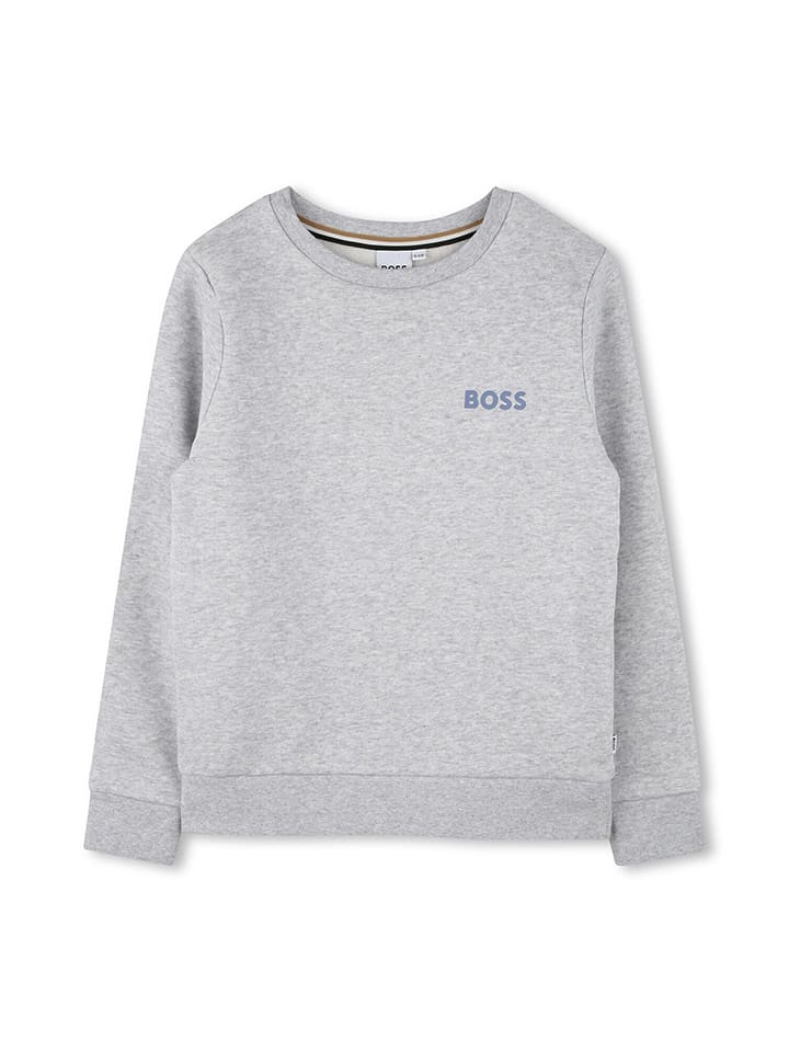 Hugo Boss Kids Bluza w kolorze szarym rozmiar: 140
