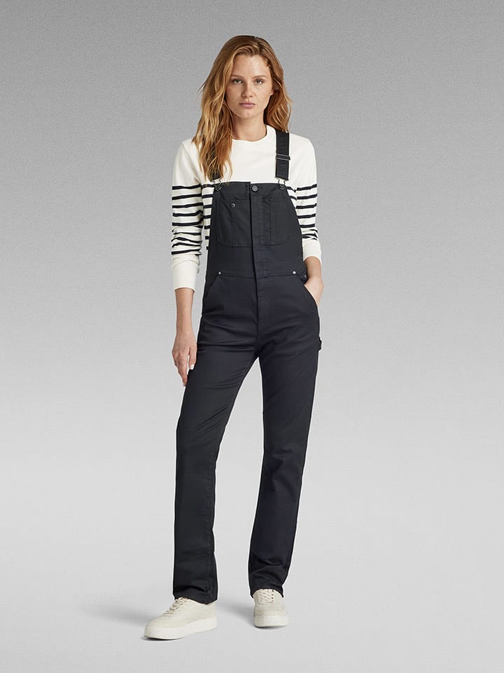 G-Star Ogrodniczki w kolorze czarnym rozmiar: L