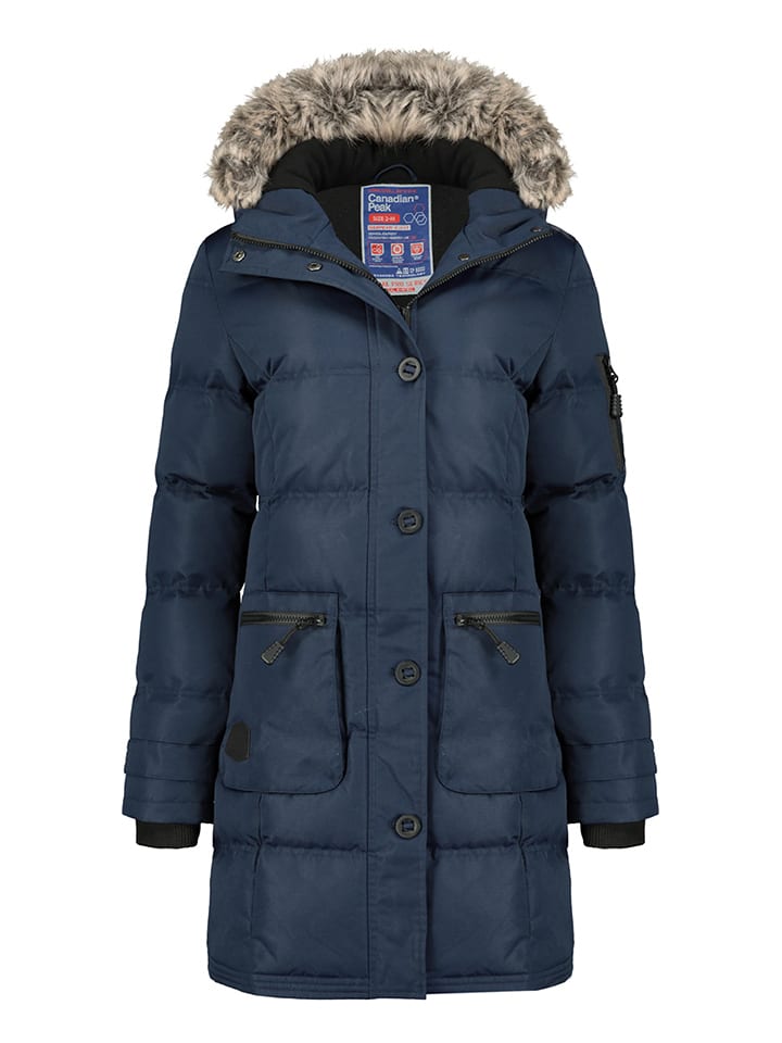 Canadian Peak Parka "Axelus" w kolorze granatowym rozmiar: XL
