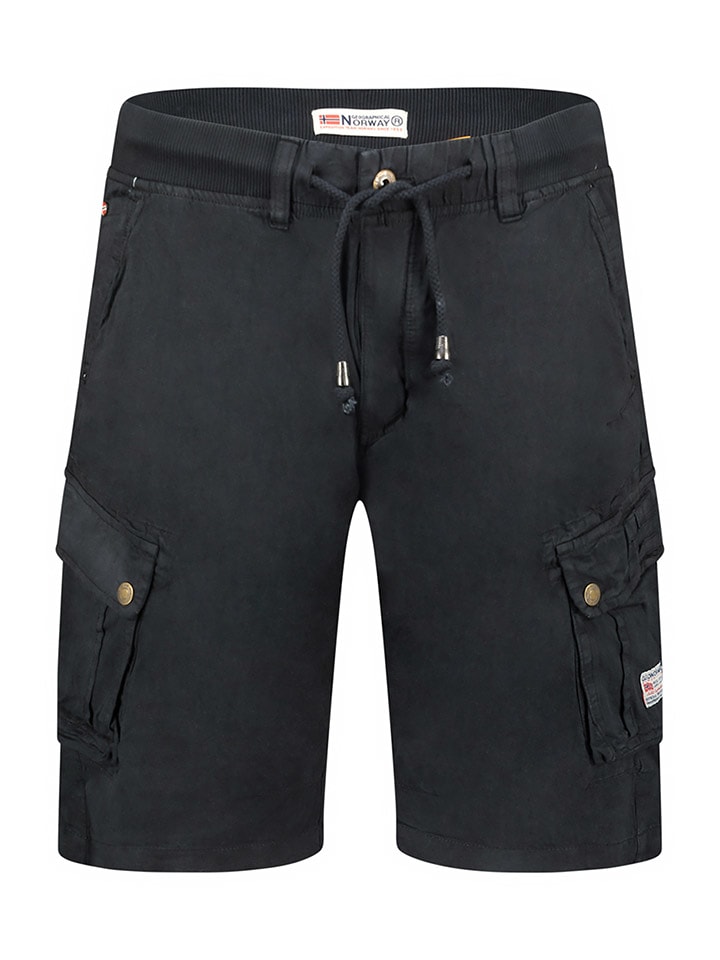 Geographical Norway Bermudy "Pakito" w kolorze czarnym rozmiar: S