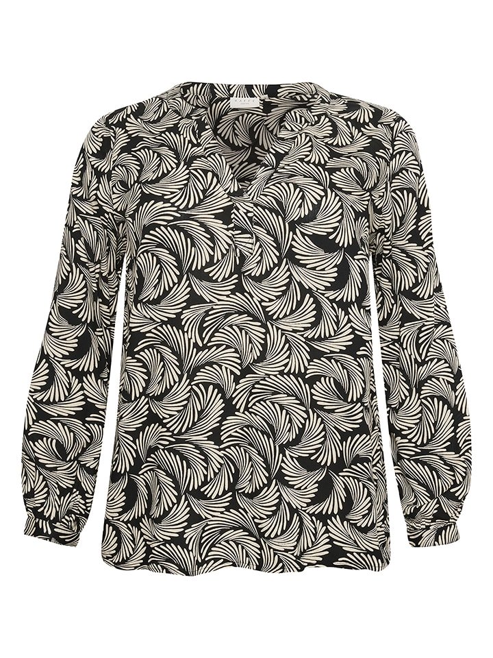 Kaffe Bluzka w kolorze czarno-beżowym rozmiar: 50