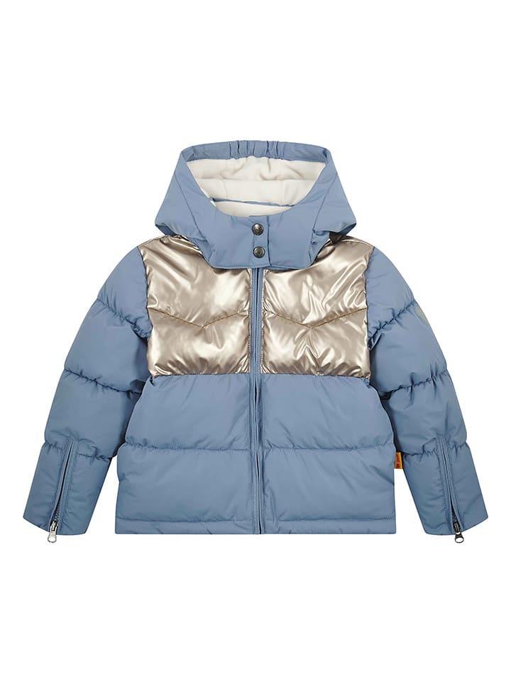 Steiff Kurtka pikowana w kolorze błękitno-złotym rozmiar: 122