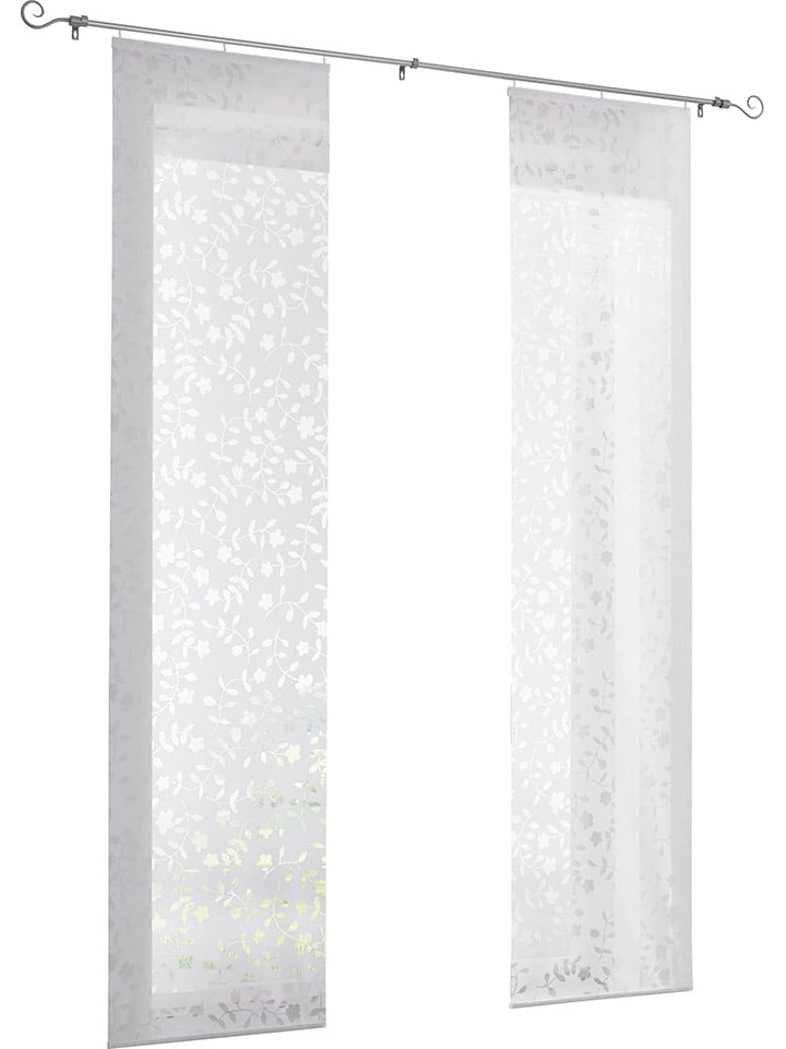 heine home Zasłona przesuwna w kolorze białym rozmiar: 225x57 cm