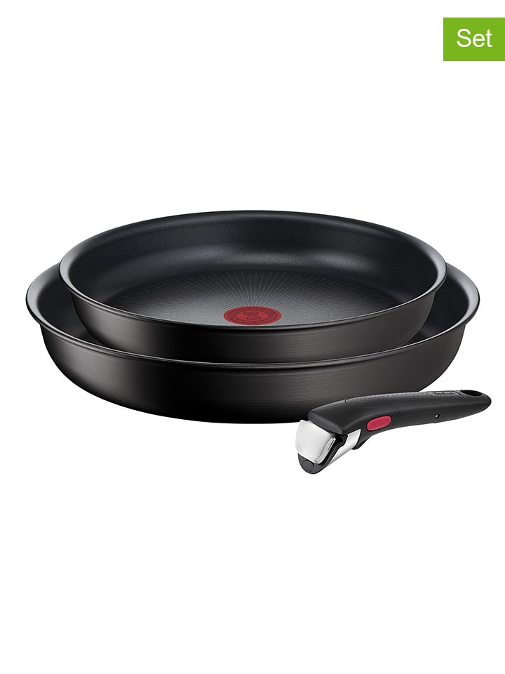 Tefal 3-częściowy zestaw "Ingenio Unlimited" w kolorze czarnym rozmiar: onesize
