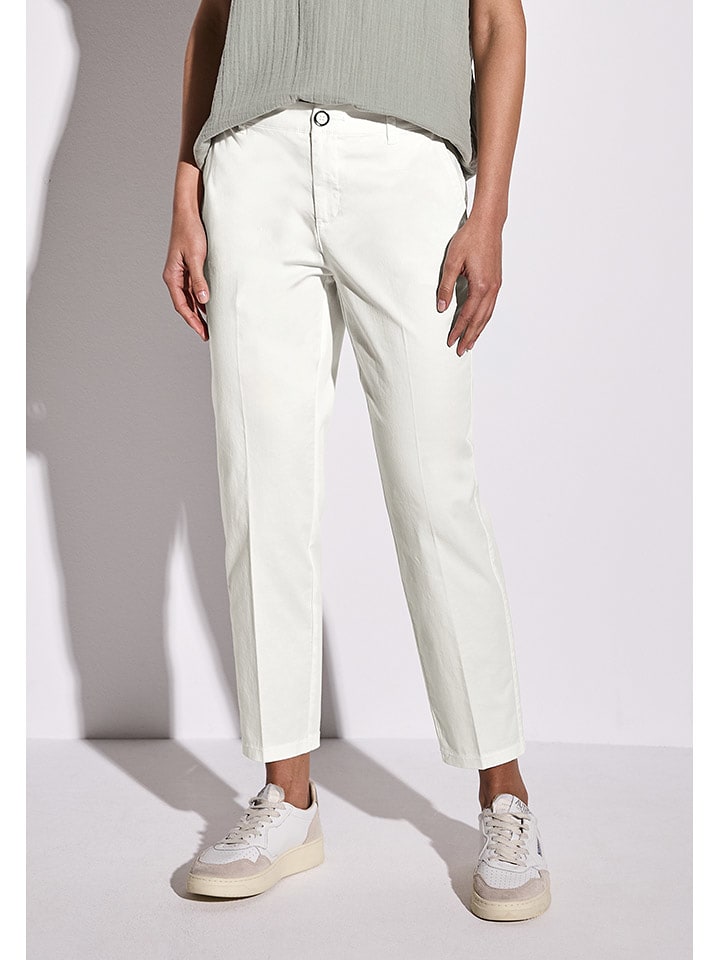 Street One Spodnie chino w kolorze białym rozmiar: 44/L28