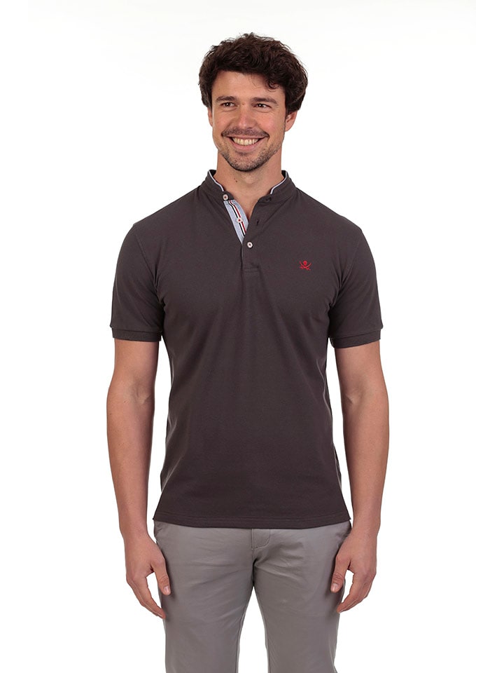 The Time of Bocha Koszulka polo w kolorze ciemnobrązowym rozmiar: S