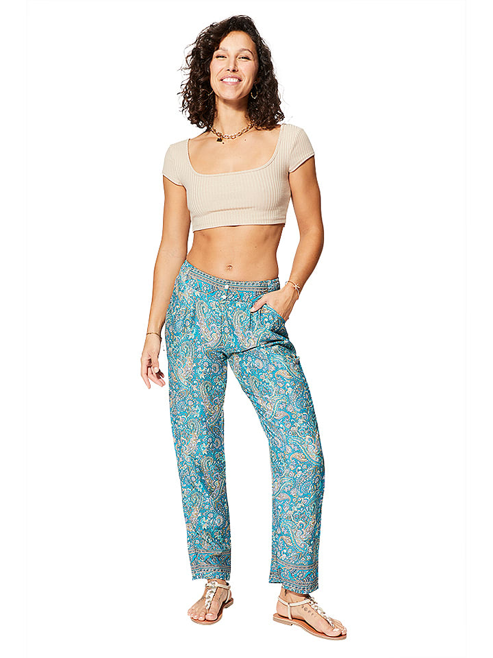 Ipanima Spodnie w kolorze błękitno-beżowym rozmiar: 34/36