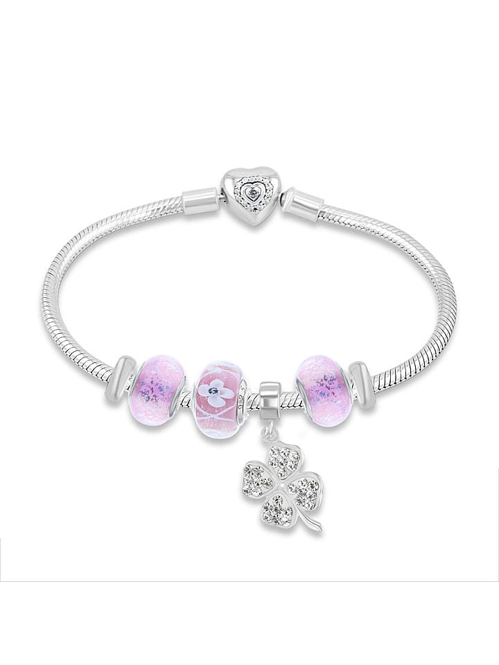 CHARM'S Srebrna bransoletka z charmsami rozmiar: onesize