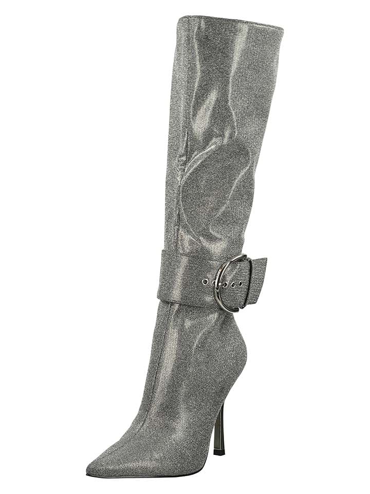 Steve Madden Kozaki w kolorze srebrnym rozmiar: 39