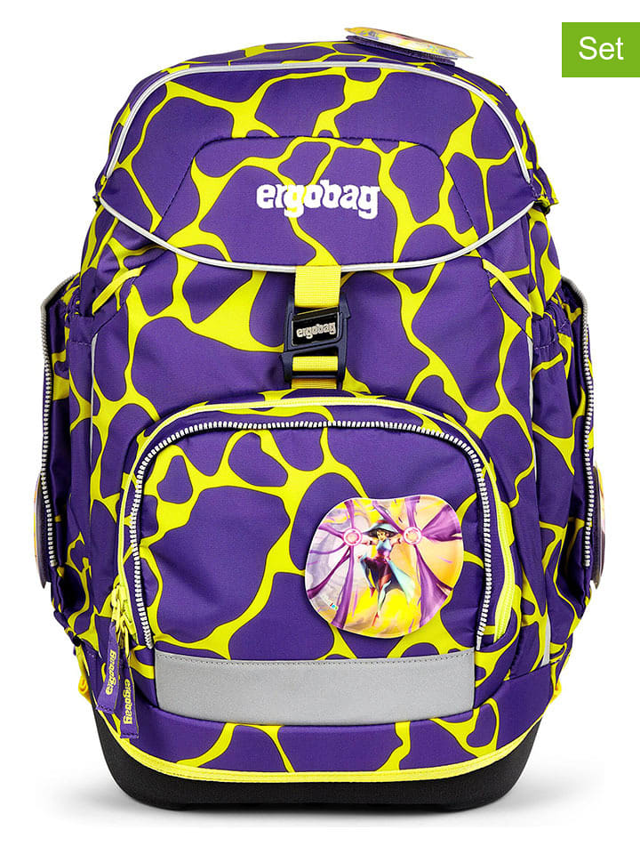 Ergobag 6-częściowy zestaw szkolny w kolorze fioletowym rozmiar: onesize
