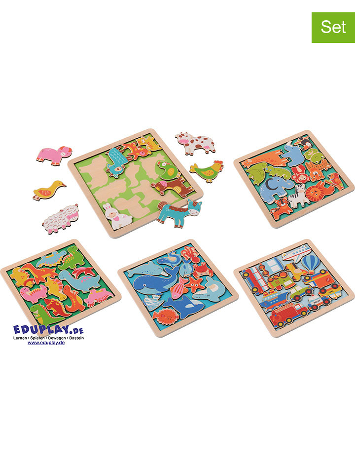 Eduplay Puzzle (5 szt.) z ramką - 3+ rozmiar: onesize