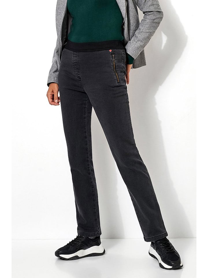 Relaxed by TONI Jegginsy - Slim fit - w kolorze czarnym rozmiar: 38/L19