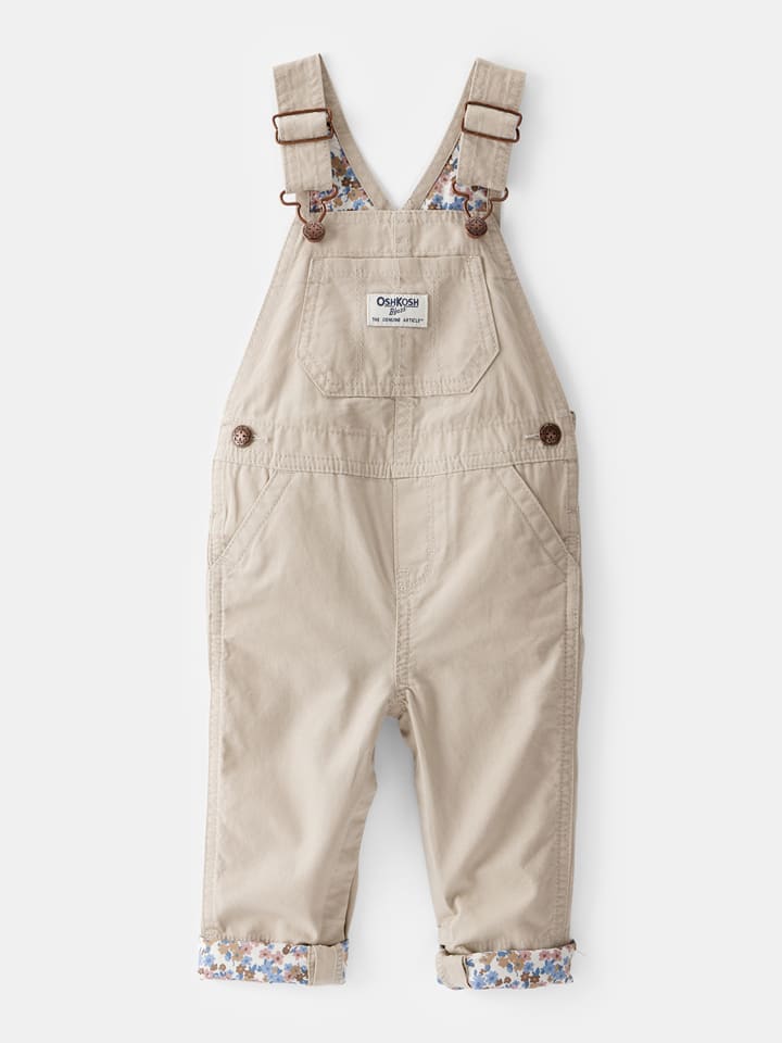 OshKosh Ogrodniczki w kolorze beżowym rozmiar: 80